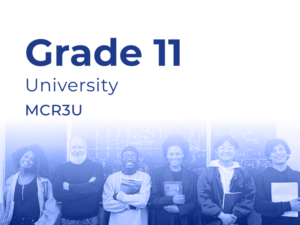 Grade 11 university mcr3u category cover image