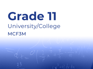 Grade 11 university/college mcf3m category cover image